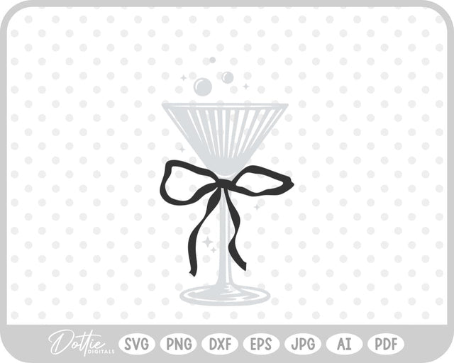 Cocktail Glass SVG DottieDigitals 