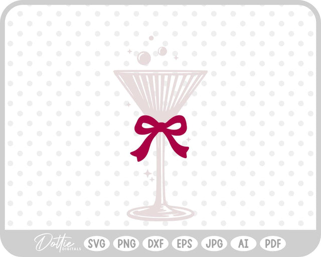 Cocktail Glass SVG DottieDigitals 