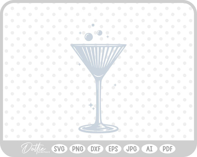 Cocktail Glass SVG DottieDigitals 