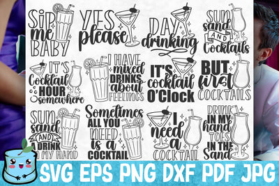 Cocktail SVG Bundle SVG MintyMarshmallows 