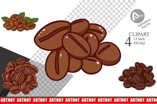Cocoa Beans Clipart Sublimation artnoy 
