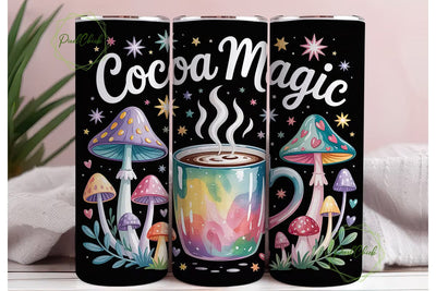 Cocoa Magic 20oz Tumbler Wrap Sublimation PixelChick 