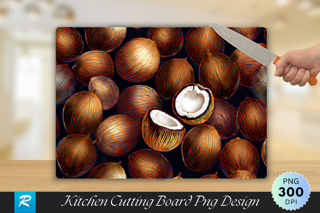 Coconut Cutting Board Sublimation Regulrcrative 
