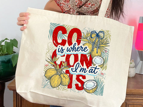 Coconuts Is Where I’m At PNG, Tropical Summer Sublimation Design SVG DesignDestine 