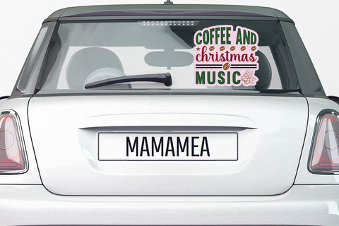 Coffee and christmas music SVG Angelina750 