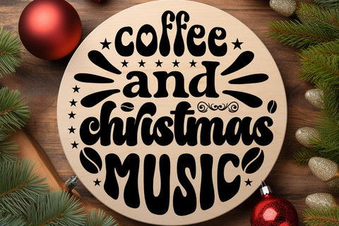 Coffee and christmas music SVG Angelina750 