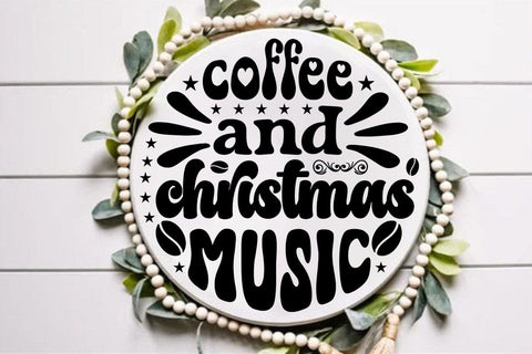 Coffee and christmas music SVG Angelina750 