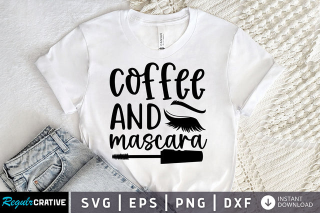 Coffee and mascara SVG design SVG Regulrcrative 