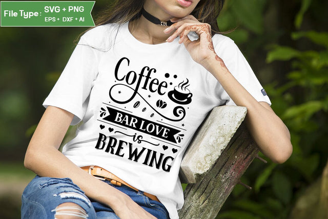 Coffee Bar Love Is Brewing SVG Cut File, Wedding SVG Design SVGs,Quotes and Sayings,Food & Drink,On Sale, Print & Cut SVG DesignPlante 503 