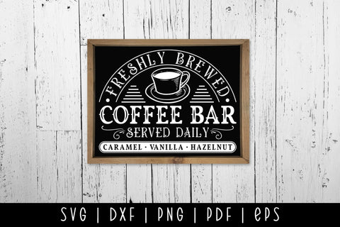 Coffee Bar SVG - Vintage Coffee Sign SVG SVG CraftLabSVG 