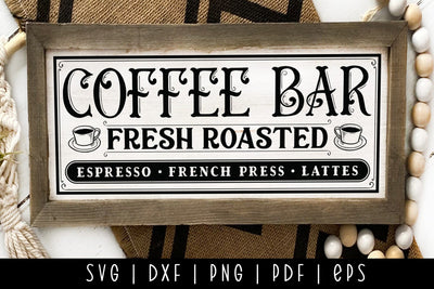 Coffee Bar SVG - Vintage Coffee Sign SVG SVG CraftLabSVG 