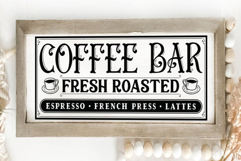 Coffee Bar SVG - Vintage Coffee Sign SVG SVG CraftLabSVG 