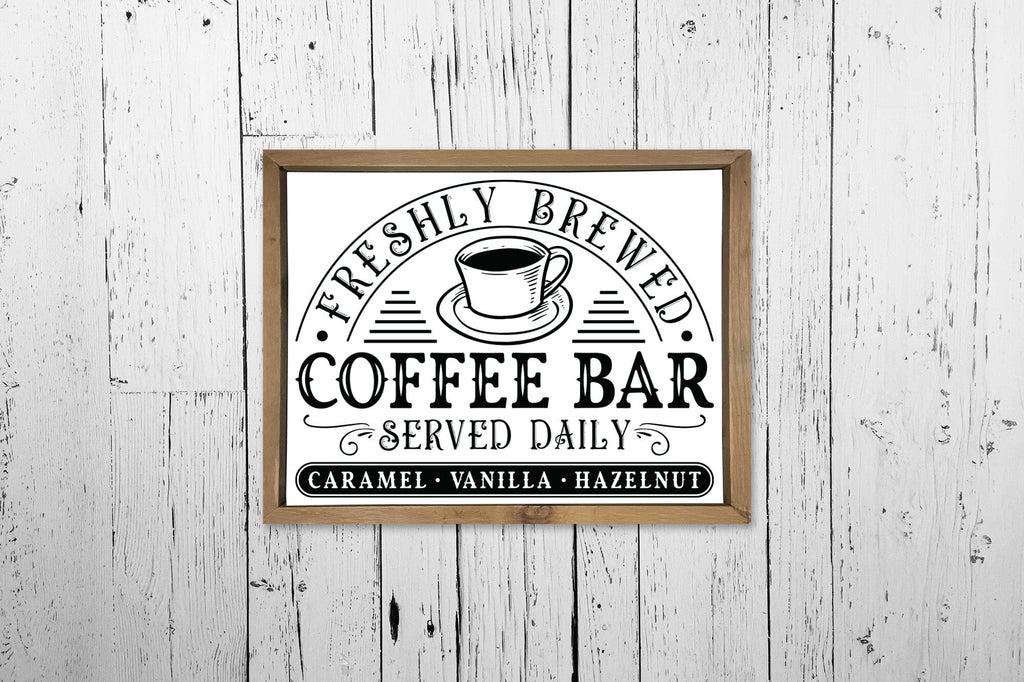 Coffee Bar SVG - Vintage Coffee Sign SVG - So Fontsy