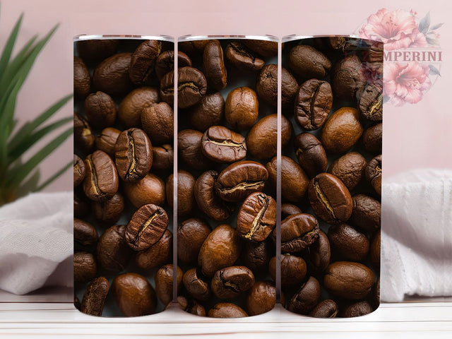 Coffee Beans Caffeine Lover 20oz Tumbler, Coffee Beans Tumbler, Caffeine Lover, Morning Coffee Tumbler, Coffee Lover Tumbler, 20oz Sublimation Wrap, Espresso Tumbler Sublimation Li Zamperini 