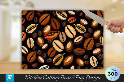 Coffee Beans Cutting Board Sublimation Regulrcrative 
