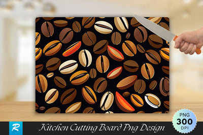 Coffee Beans Cutting Board Sublimation Regulrcrative 