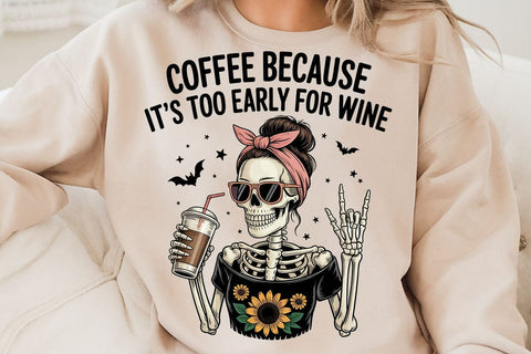 coffee because it's too early for wine SVG Angelina750 