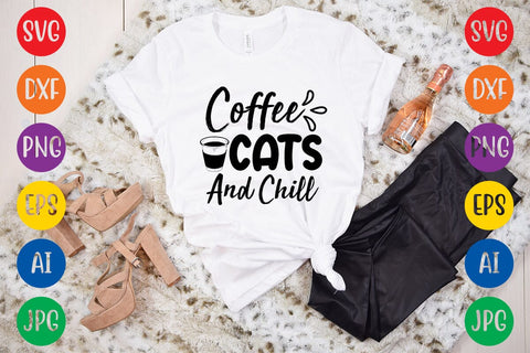 Coffee Cats And Chill SVG Rafiqul20606 