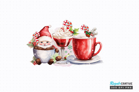 Coffee Christmas clipart Sublimation Design Sublimation Regulrcrative 