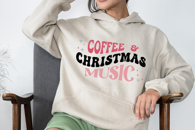 coffee & christmas music SVG Angelina750 