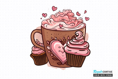 Coffee clipart PNG Design Sublimation Regulrcrative 