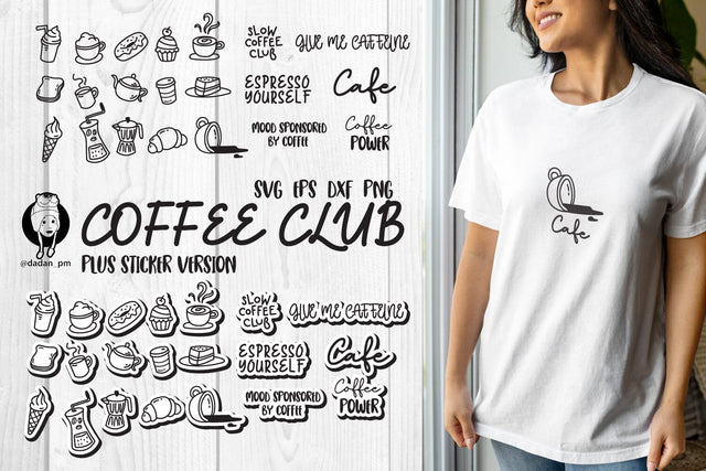 Coffee club svg, dxf, eps, png SVG dadan_pm 