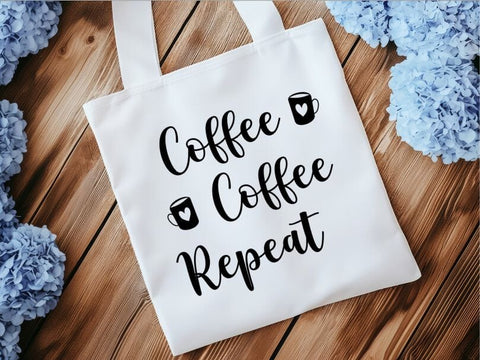 Coffee Coffee Repeat SVG | Coffee PNG SVG Paige Cole Studio 