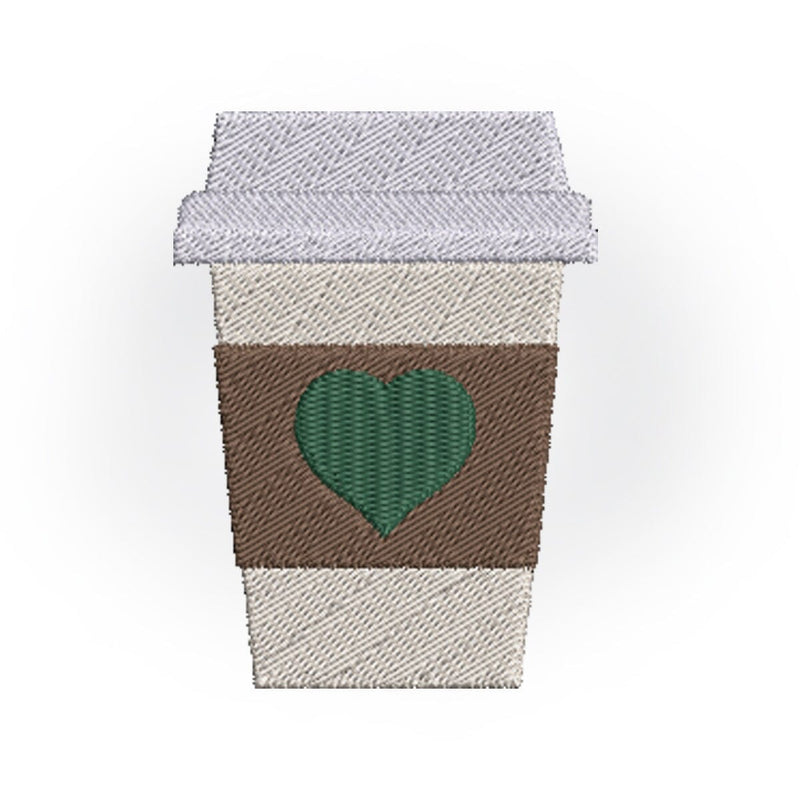 Coffee Cup Embroidery Design Embroidery/Applique DESIGNS Creatively Embroidery 