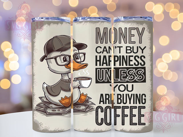 Coffee Duck Tumbler, Funny Coffee Design, 20 oz Tumbler Wrap, Digital Download, Sublimation PNG, Quirky Gift, Duck Lover Decor, Coffee Humor Tumbler Sublimation SvggirlplusArt 
