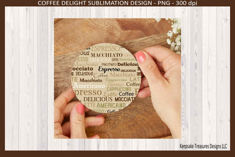 Coffee Express Matching Coasters Four Different Designs Sublimation Png Sublimation Keepsake Treasures Designs LLC. 