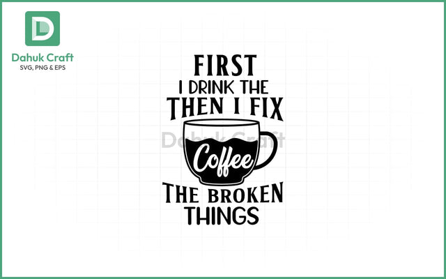 Coffee & Fix SVG – DIY Fuel Quote SVG PNG & EPS V10 SVG dahukdesign 