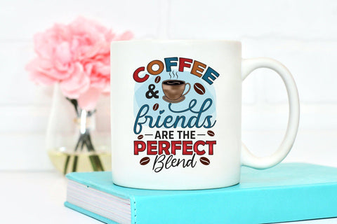 Coffee & Friends are the Perfect Blend PNG Sublimation Sublimation CraftLabSVG 