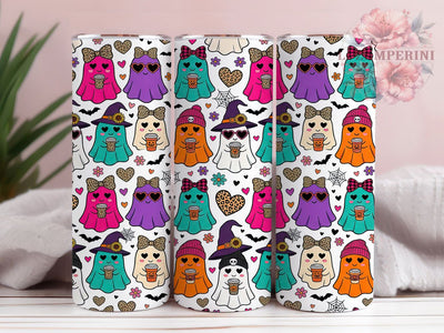 Coffee Ghost Halloween 20oz Tumbler, Coffee Ghost, Ghost Halloween, Ghost Tumbler, 20oz Tumbler, Coffee Tumbler, Halloween Tumbler, Tumbler Wrap Sublimation Li Zamperini 