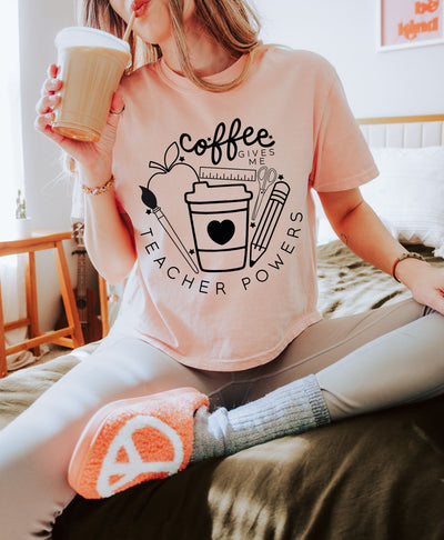 Coffee Gives Me Teacher Powers SVG Toteally Creations 