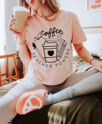 Coffee Gives Me Teacher Powers SVG Toteally Creations 