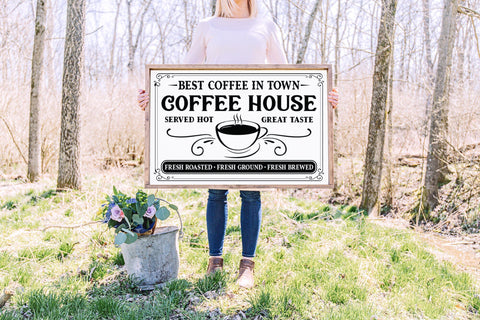 Coffee House - Vintage Coffee Sign SVG SVG CraftLabSVG 