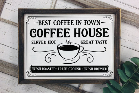 Coffee House - Vintage Coffee Sign SVG SVG CraftLabSVG 