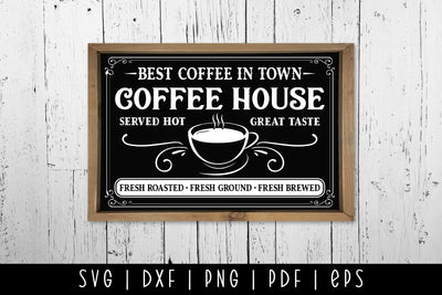 Coffee House - Vintage Coffee Sign SVG SVG CraftLabSVG 