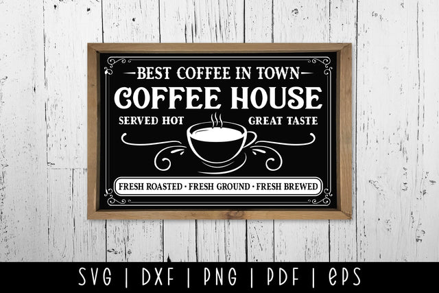 Coffee House - Vintage Coffee Sign SVG SVG CraftLabSVG 