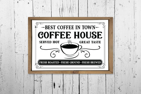 Coffee House - Vintage Coffee Sign SVG SVG CraftLabSVG 