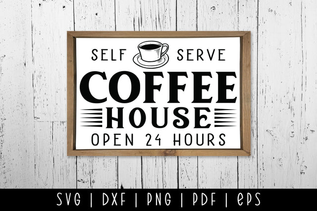 Coffee House - Vintage Coffee Sign SVG SVG CraftLabSVG 