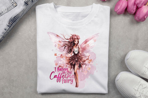 Coffee i believe in the caffeine fairy Sublimation Design Sublimation Regulrcrative 