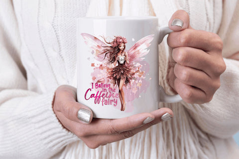Coffee i believe in the caffeine fairy Sublimation Design Sublimation Regulrcrative 