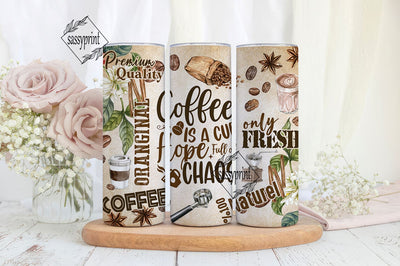 Coffee is a cup of hope 20 oz skinny tumbler png, coffee tumbler wrap png, coffee cup 20 oz tumbler designs, tumbler png download Sublimation sassyprint 