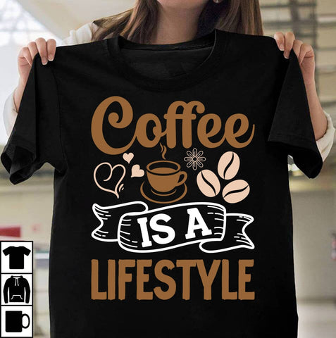 Coffee Is A Lifestyle T-shirt Design,Coffee Sublimation Design, Coffee SVG CUt File, Coffee Sublimation PNG,Coffee Sublimation BUndle, Cofee T-shirt Design Bundle, Coffee SVG BUndle, Coffee Clip Art Sublimation Insomnia Std 