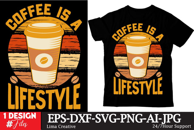 Coffee IS A Lifestyle T-shirt Design,Coffee Sublimation Design, Coffee SVG CUt File, Coffee Sublimation PNG,Coffee Sublimation BUndle, Cofee T-shirt Design Bundle, Coffee SVG BUndle, Coffee Clip Art Sublimation Insomnia Std 