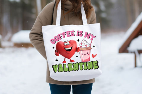 Coffee is my valentine PNG Design Sublimation Designangry 