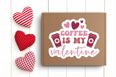 Coffee is my valentine Png Sticker Design SVG Designangry 