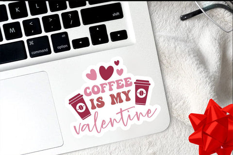 Coffee is my valentine Png Sticker Design SVG Designangry 