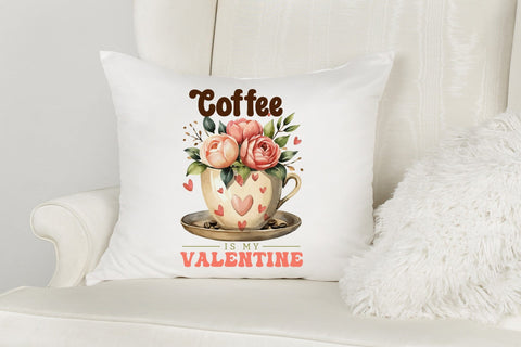 Coffee is My Valentine PNG Sublimation Sublimation CraftLabSVG 